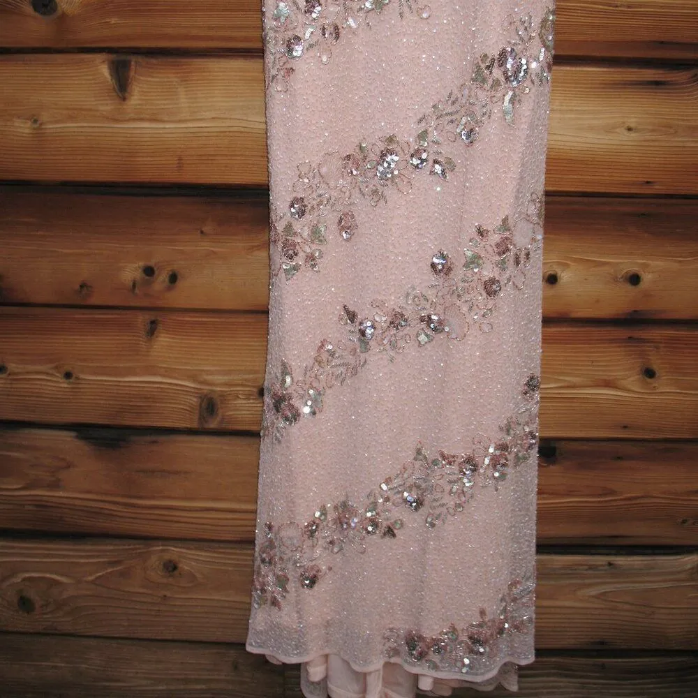 MAC DUGGAL 5500 Womens Embellished Bateau Neck Cap Sleeve Gown Dress - Image 11