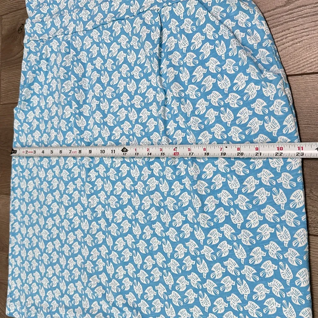 Boden Florrie Jersey Sheath Pocket Dress Blue Bird Print Size‎ 16/18 Size undefined - Image 14