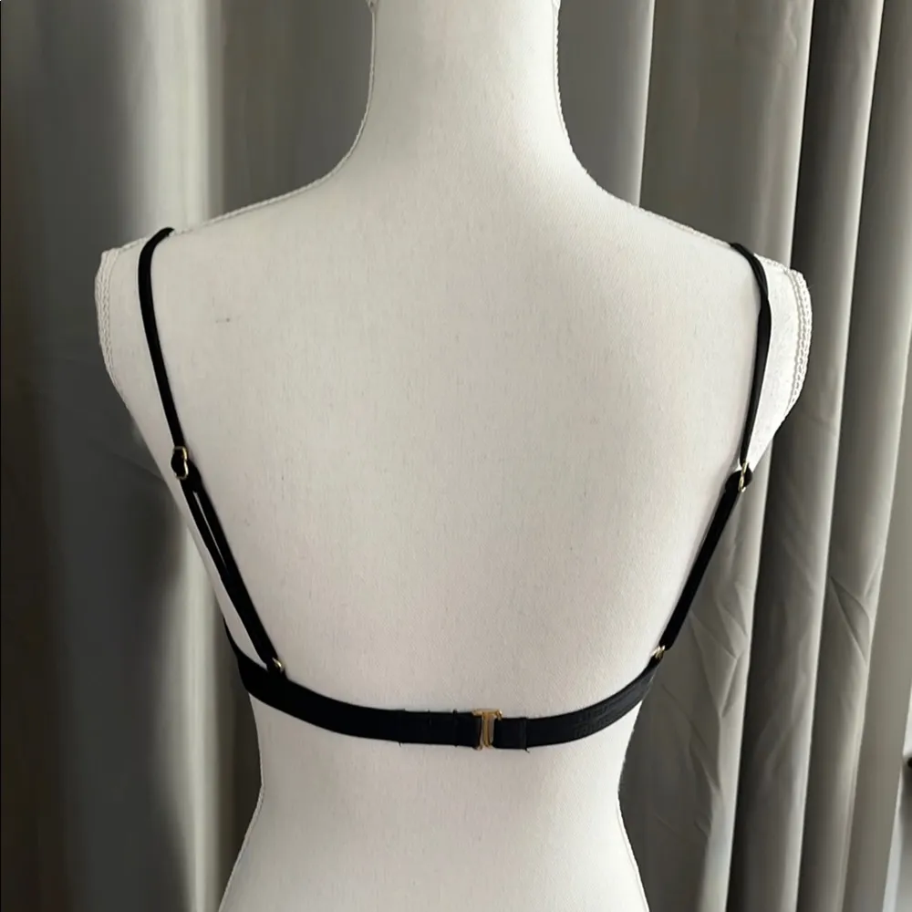 Sexy Black Bow-Front Bikini Top - Image 5