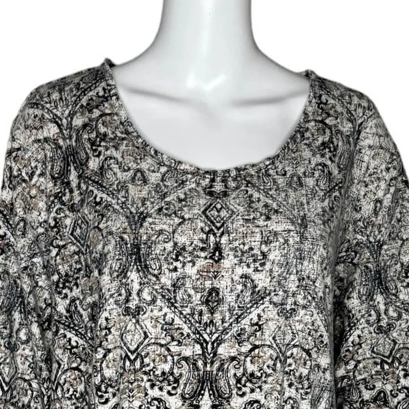 Catherines Shirt Womens 3XW Petite Black White Button Up Everyday Basic Casual‎ Size undefined - Image 5