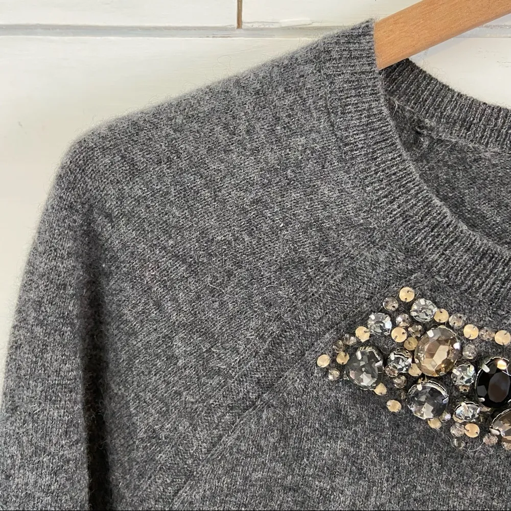 Halogen Cashmere Jeweled Sweater. Size Small. EUC - Image 4