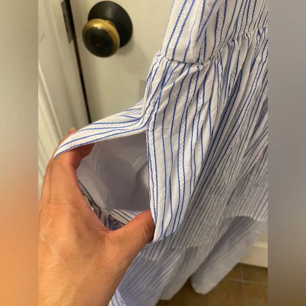 English Factory Light Blue Striped Jumpsuit - Image 4