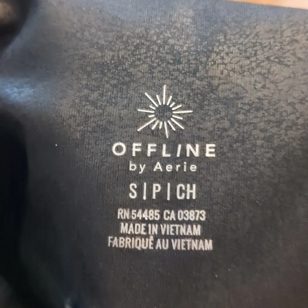 Aerie offline black faux leather leggings size small - Image 7