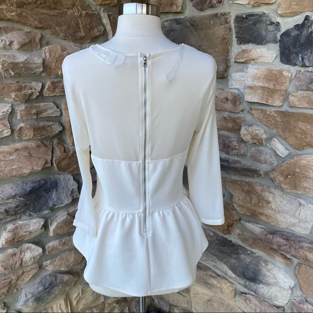 Forever 21 Peplum Top with Embellishments - Image 8