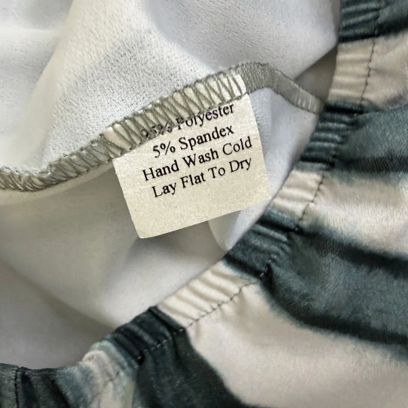 Lee Andersen Pants Womens Small Art to Wear Pull On Striped Floral Elastic USA White - Image 9