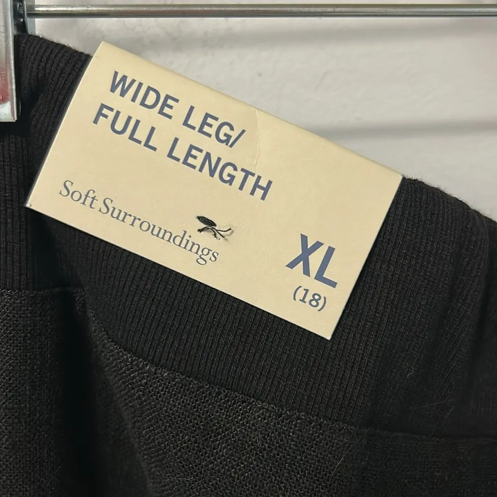 Soft Surroundings Black Linen Blend Cargo Pants - Image 8