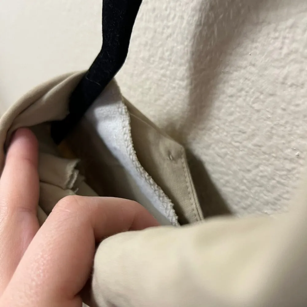 Vintage Laggenlook Linen Button Down Shirt Beige Long Sleeve Blouse Sz M Size M - Image 8