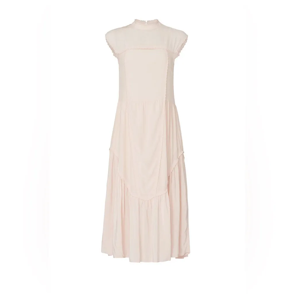 See by Chloé Pink High‎ Neck Dress light pink blush size FR 38 US 6 - Image 3