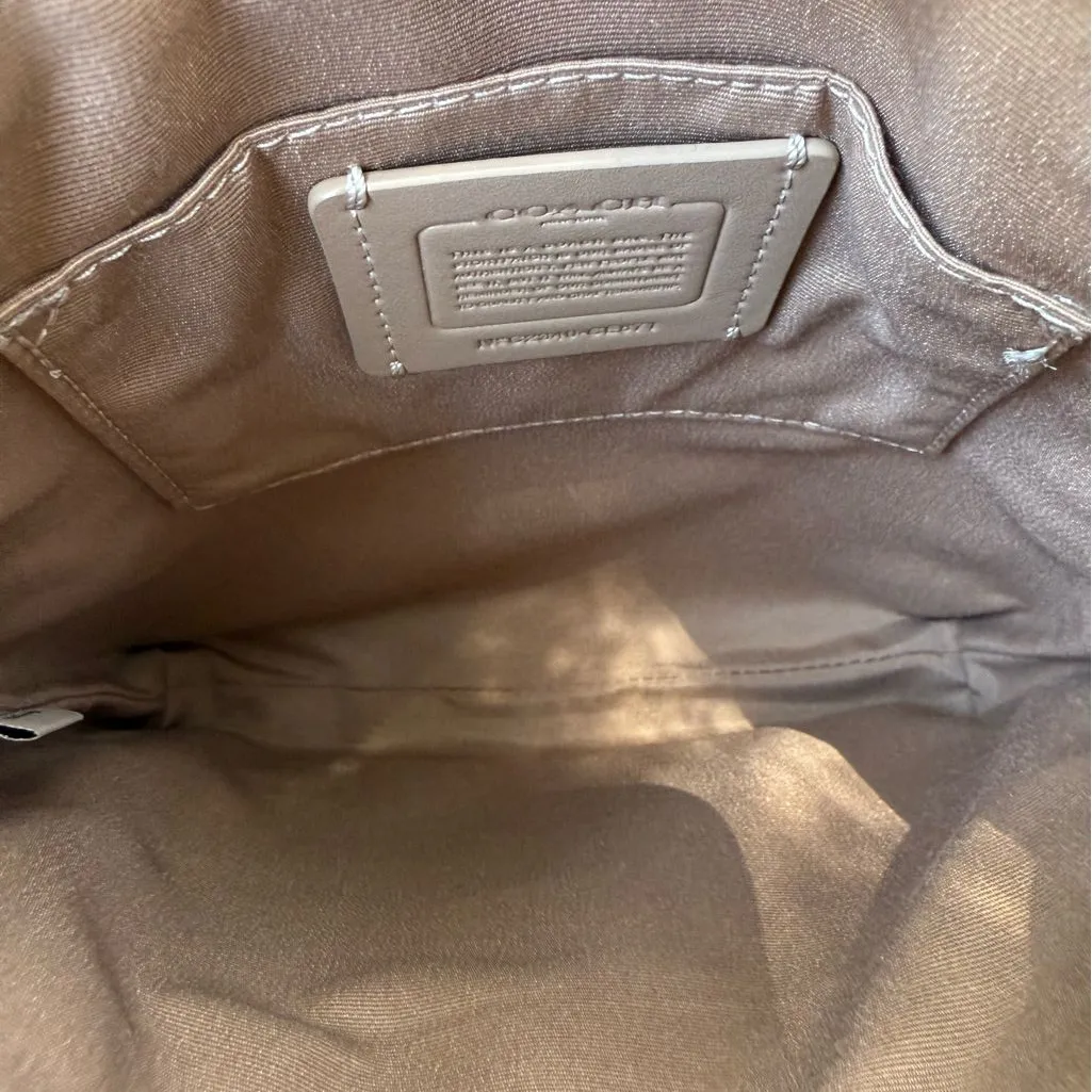 Coach‎ CE871 Mini Rowan File Crossbody Bag Pale Lime Cross Grain Leather J - Image 9