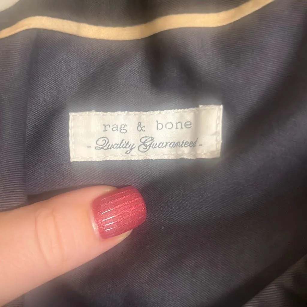 ✨Rag and Bone Cotton Grey Sz 2 Trench Coat with Wrap ✨ - Image 7