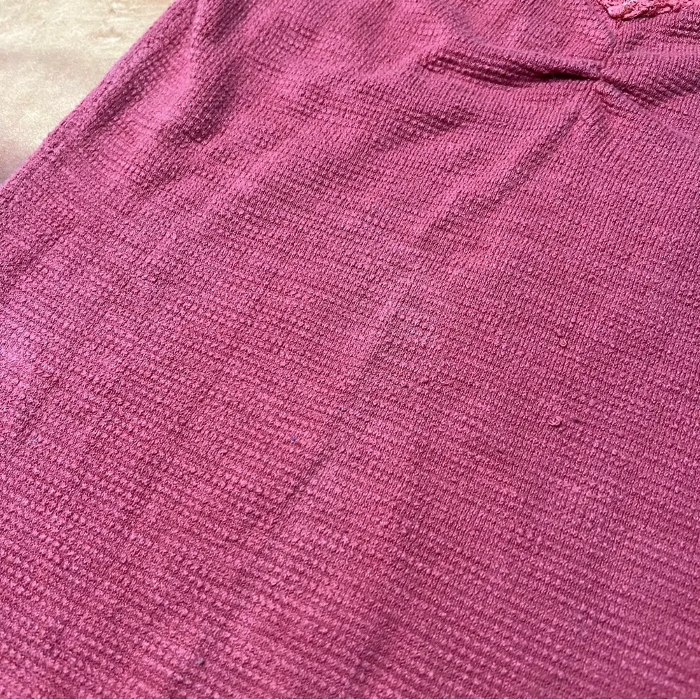 Free People We the Free Short sleeve Henley lace back detail v-neck medium - Image 6