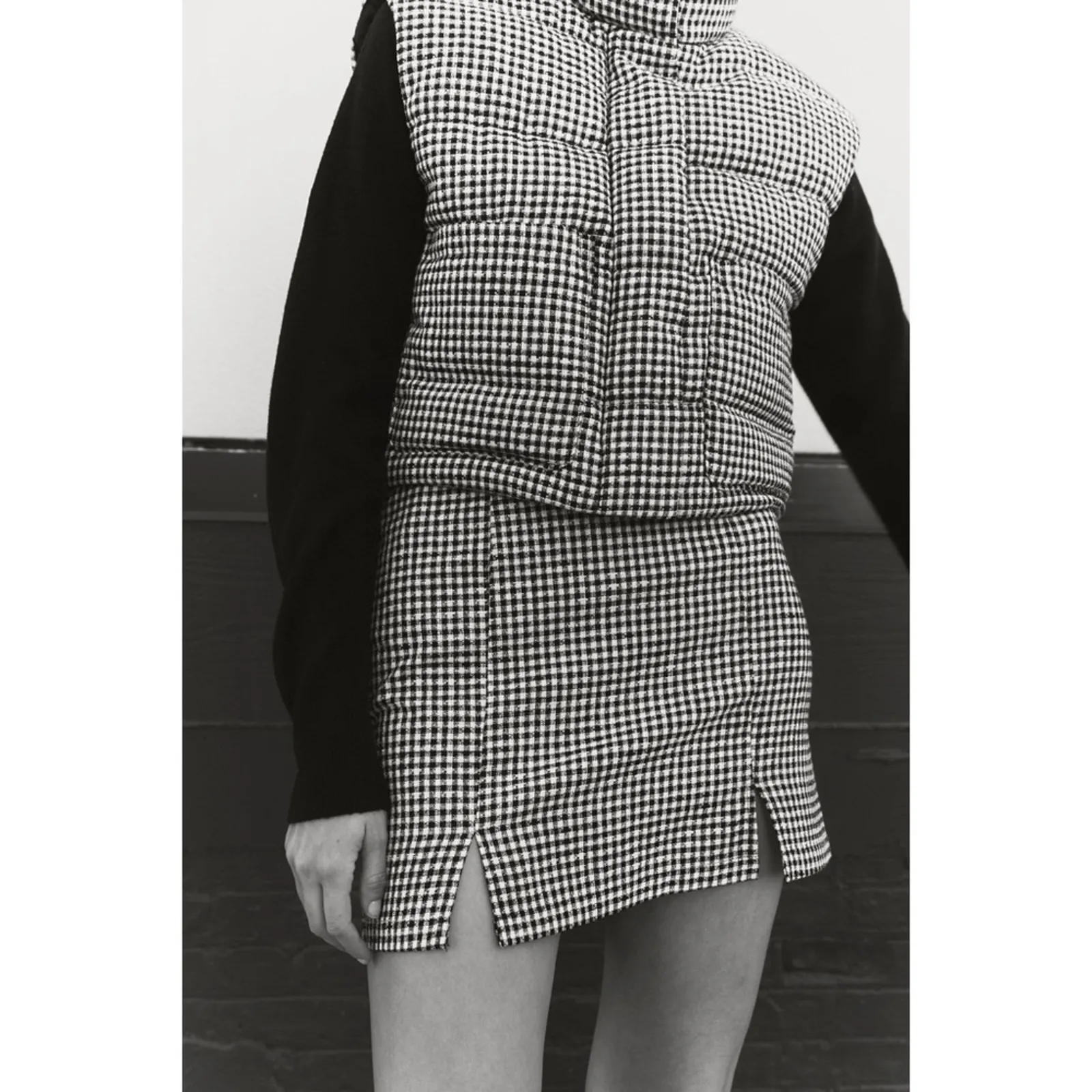 ZARA  Plaid Slit Mini Skirt - Image 2