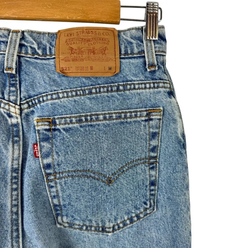 Vintage Levi’s 521 Tapered High Rise Womens Mom Jeans Made in USA 90's Size 27 - Image 10