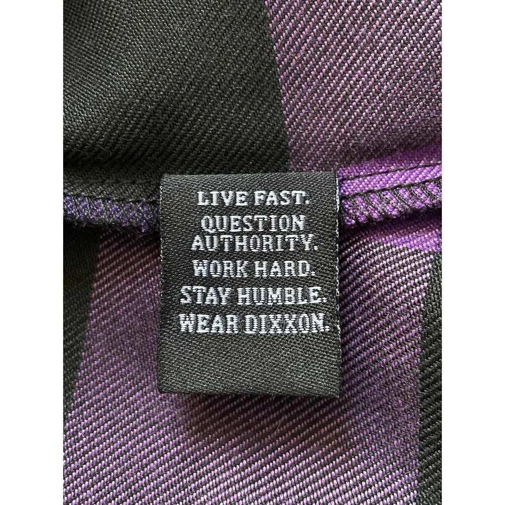 Dixxon Flanel Company Purple The Heiress Bufallo Check Pearl Snap Shirt Size MED - Image 8