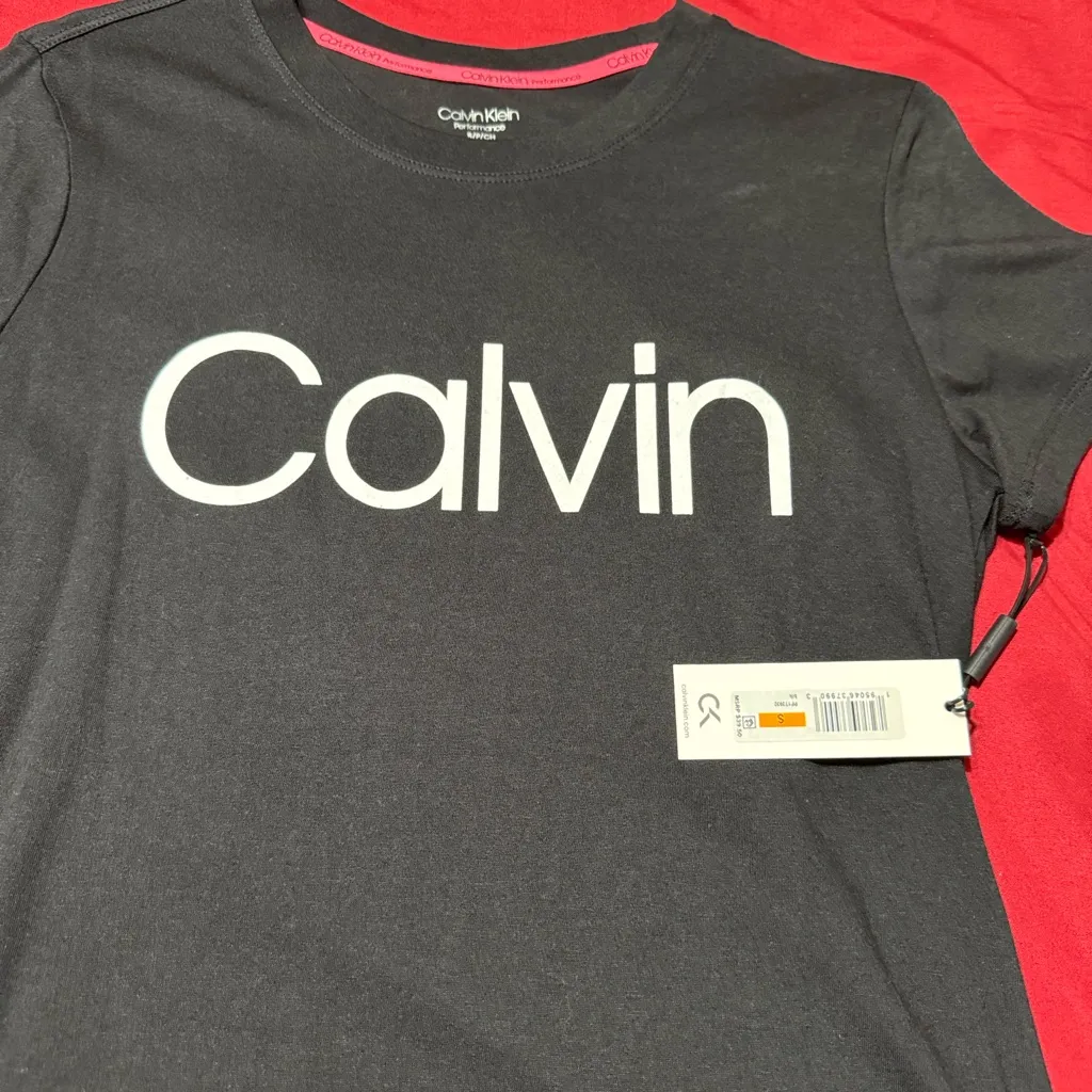 Calvin Klein Women's Charcoal Tee - Image 2