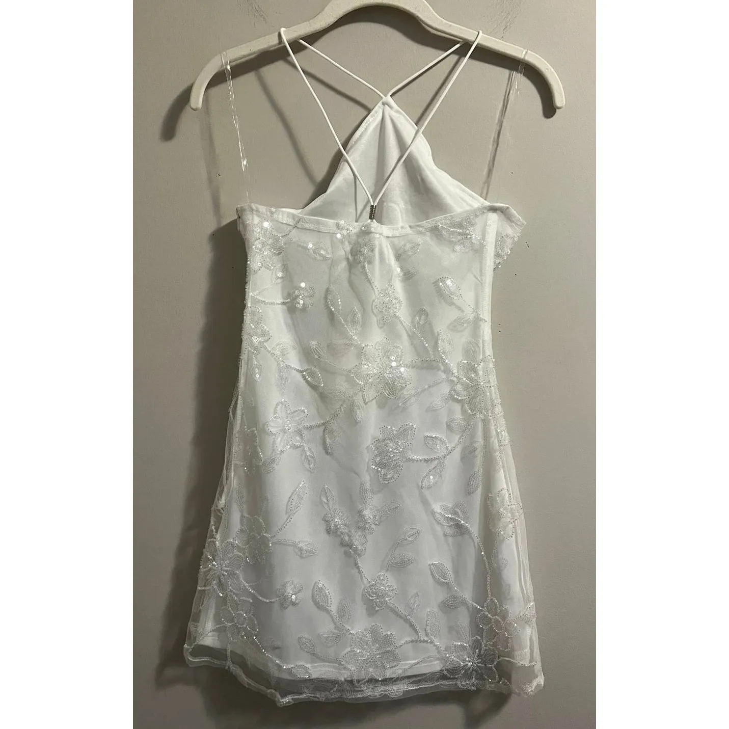 Peppermayo NWT  Pure White Rubi Beaded Mini Dresses sz. S - Image 5