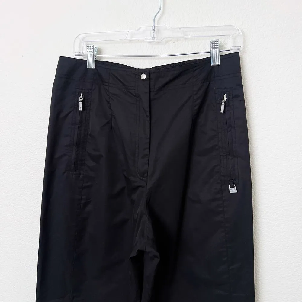 [NILS Sportswear] Black Water Resistant Nylon Winter Snowboard Ski Pants Sz 12 - Image 3