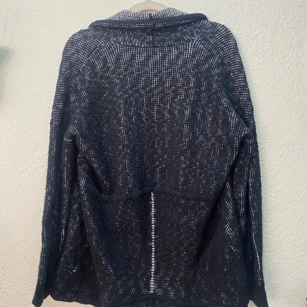Eileen fisher black knit cardigan - Image 2