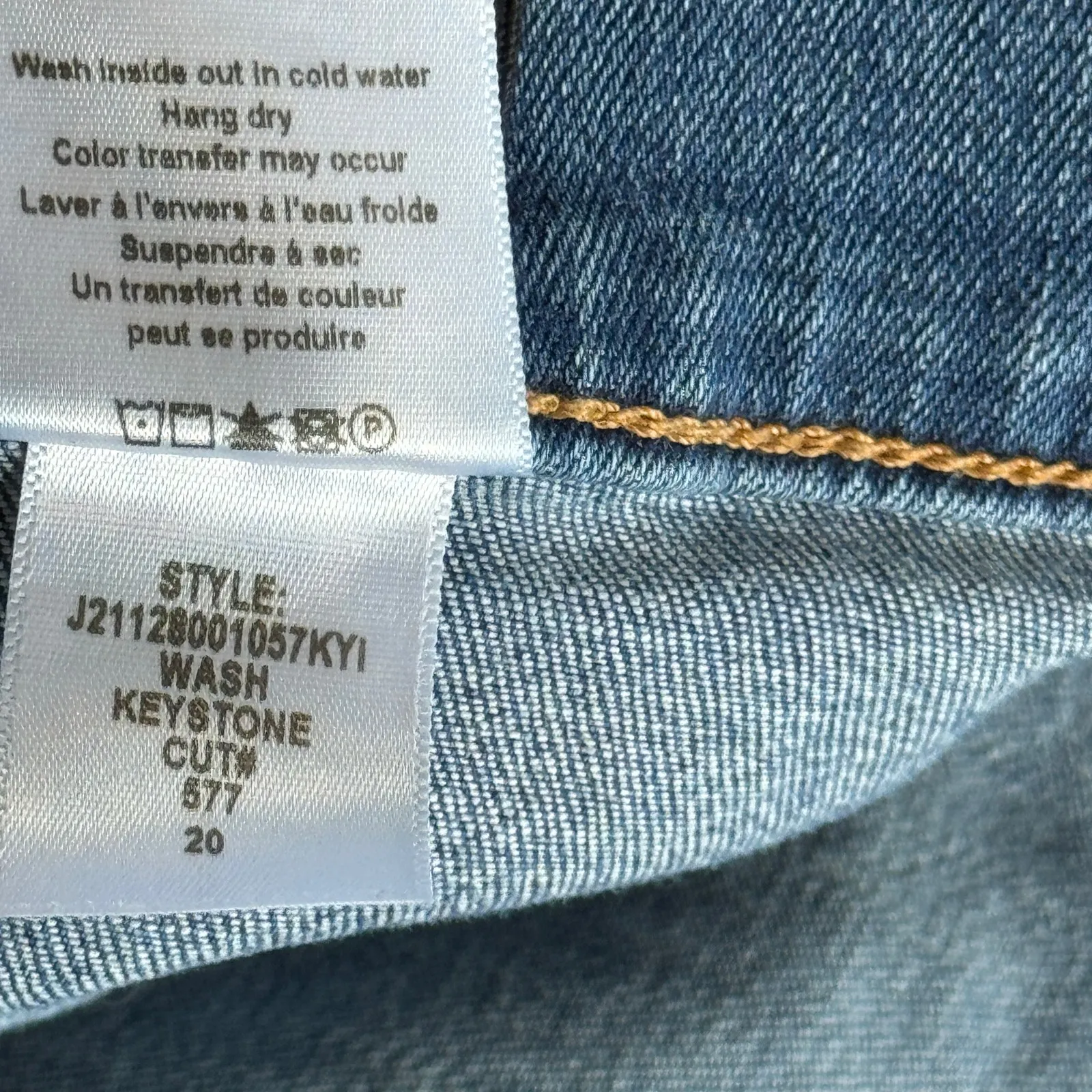 Veronica Beard Sheridan Exaggerated Flare High Rise Jeans Keystone Blue Size 20 - Image 12