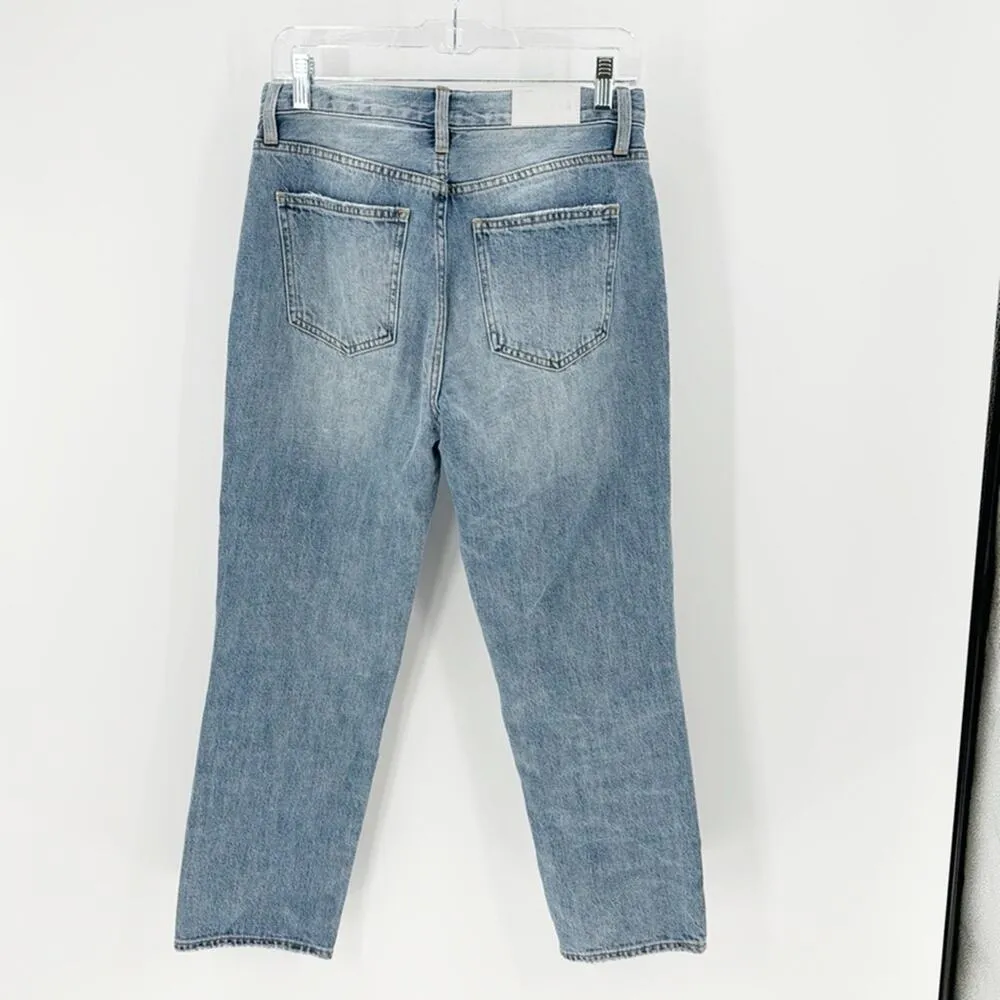 Pistola high waisted cropped jeans everyday casual festival distressed size 27 - Image 2