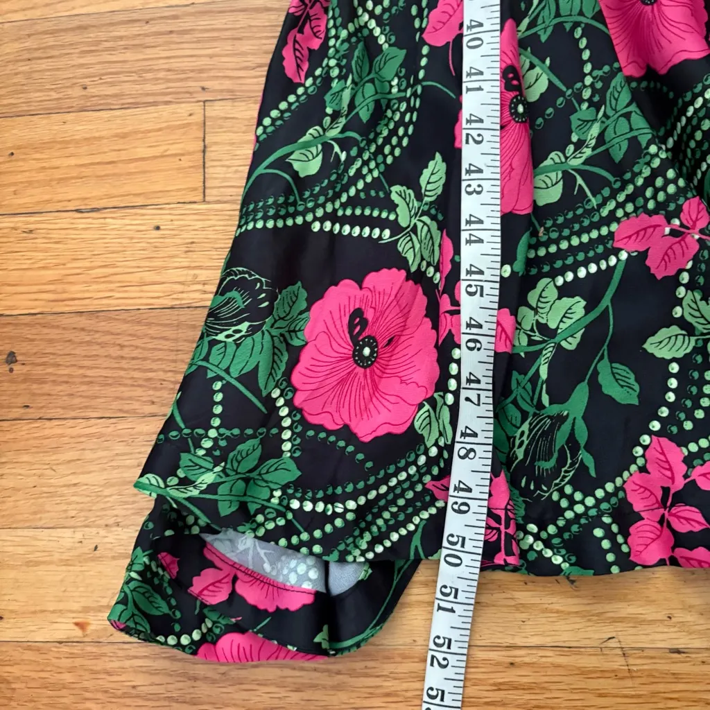 Anthropologie Maeve Black Floral Dress Size 0 - Image 6