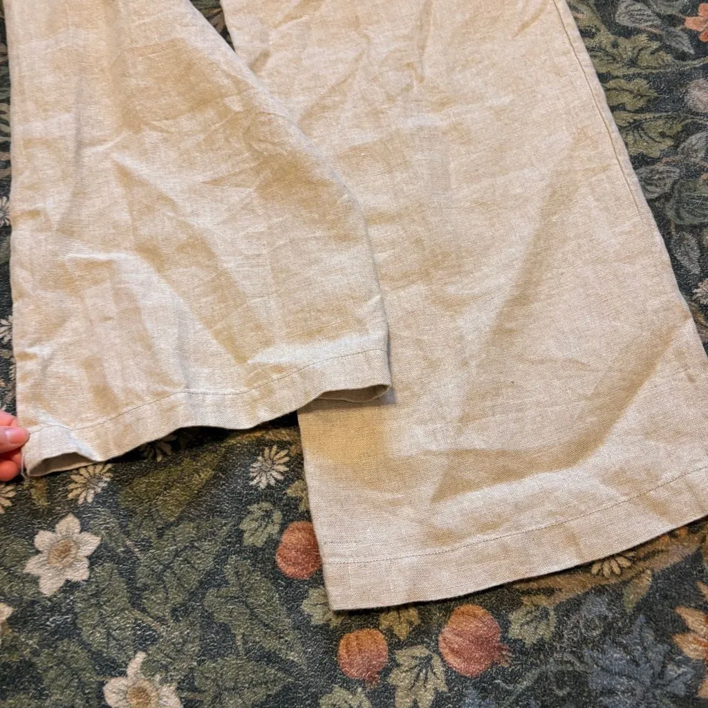 NWT Eileen Fisher Linen Wide Leg Trouser Pants Sz 16 Coastal Grandma Academia - Image 11