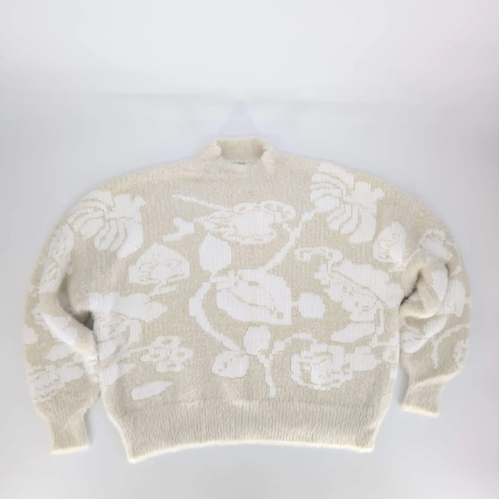 Desigual Womens Cream Floral Zurich Sweater Jumper NEW - US Size L / EU Size XL - Image 15