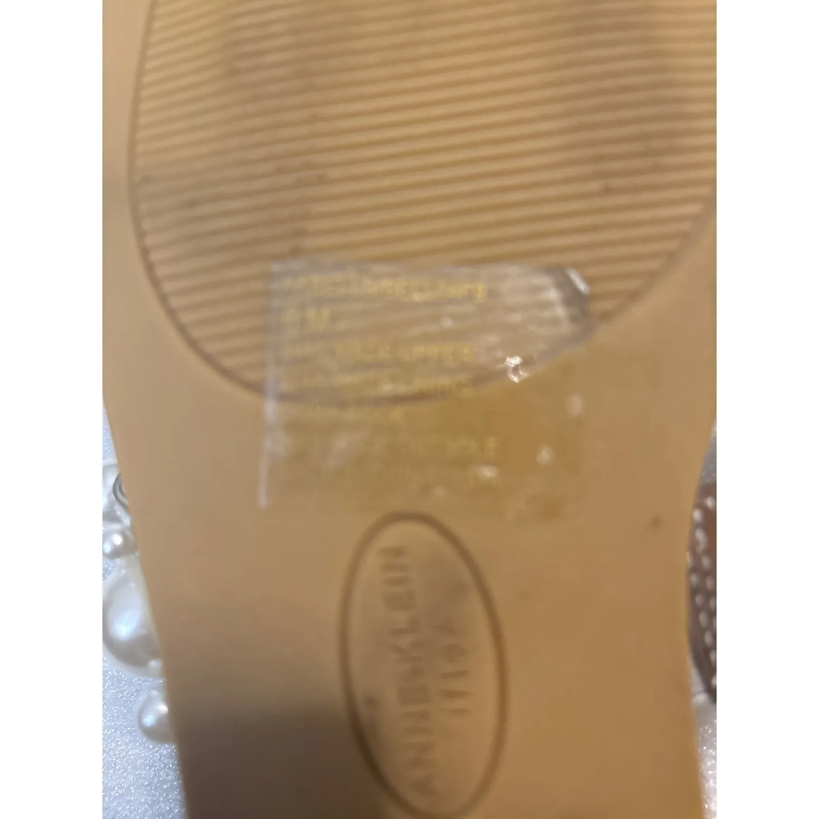 Ann Klein Blakely Pearl Sandal 6M Coquette Girl Quiet Luxury Mermaid Classic Silver Size 6 - Image 6