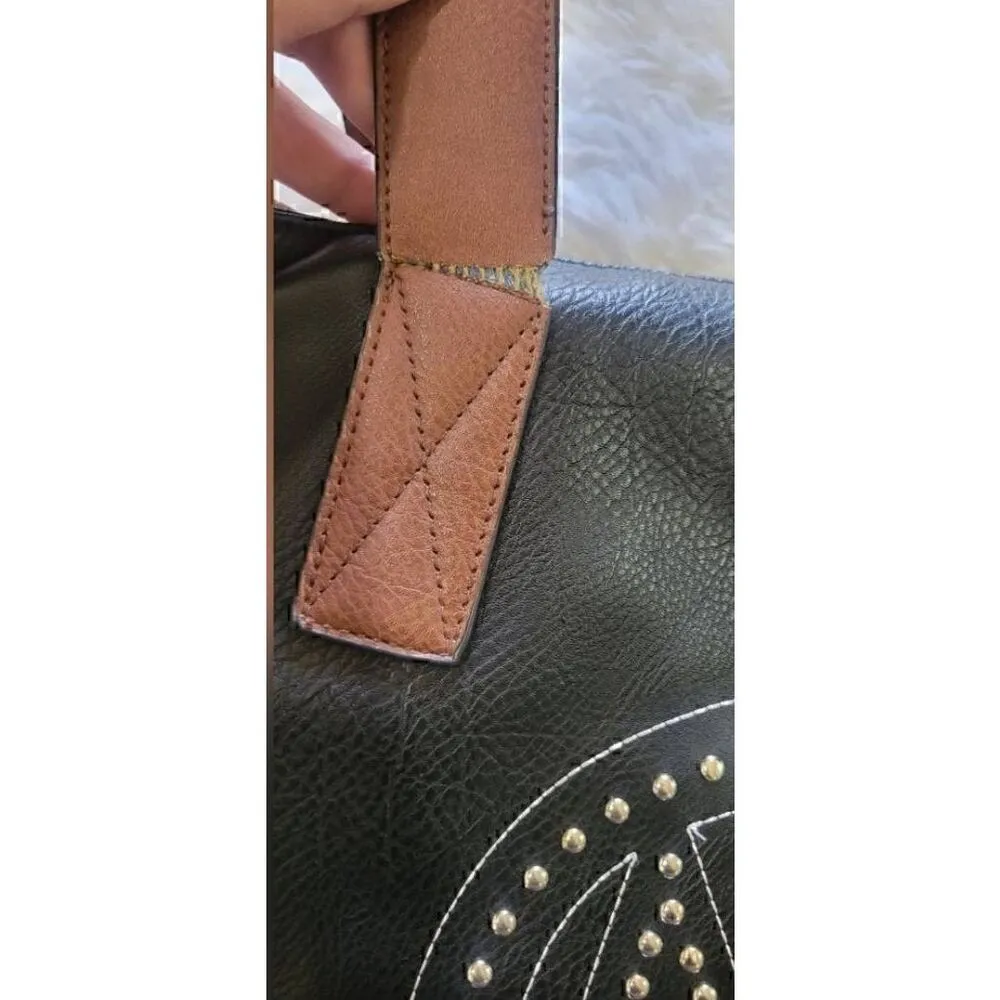 MKF Collection By Mia K. Wadena Tote Bag Black Brown M - Image 7