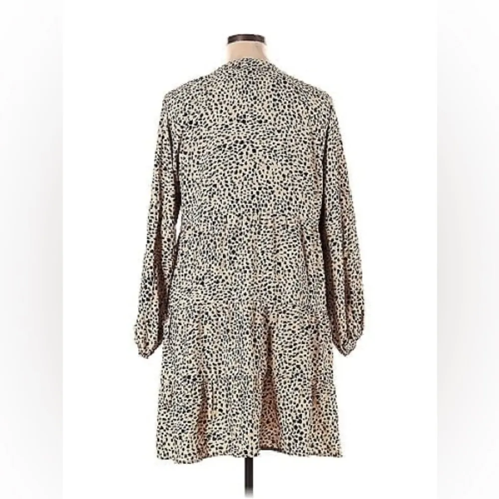 Dalmatian dot midi dress, size medium. True to size. Tan - Image 2