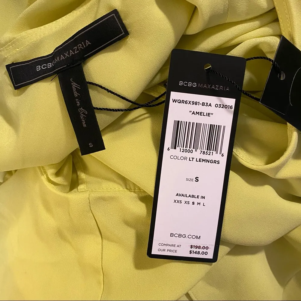 BCBGMAXAZRIA Amelie Sleeveless Drape Dress Size S - Image 3