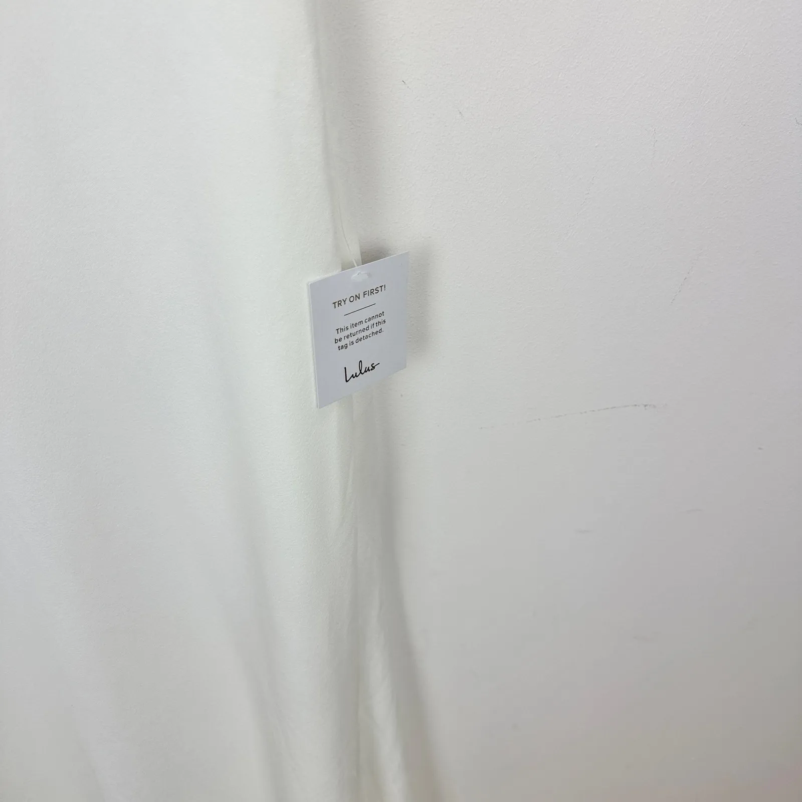 Lulus Extraordinary Romance White Button Back Mermaid Maxi Dress Formal S NWT - Image 11