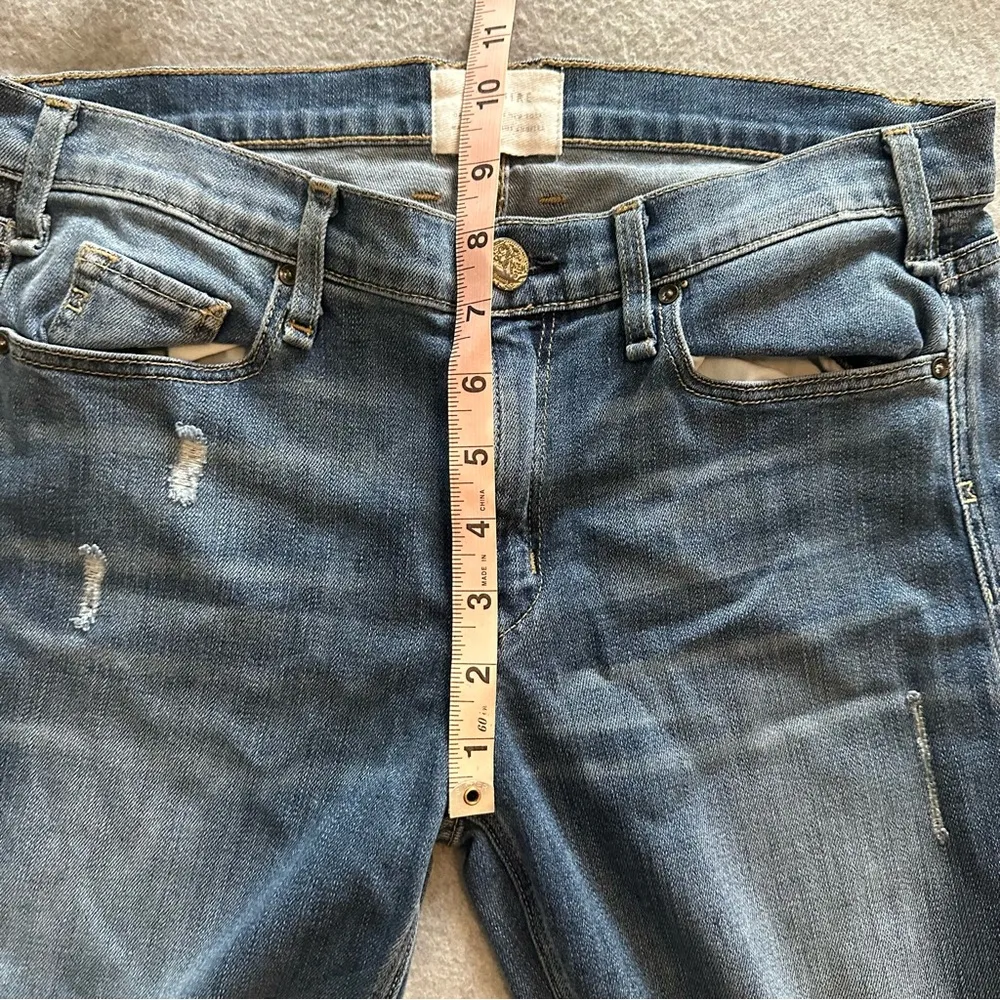 McGuire Majorelle Flare jeans Oceana distressed raw hem size 28 - Image 9