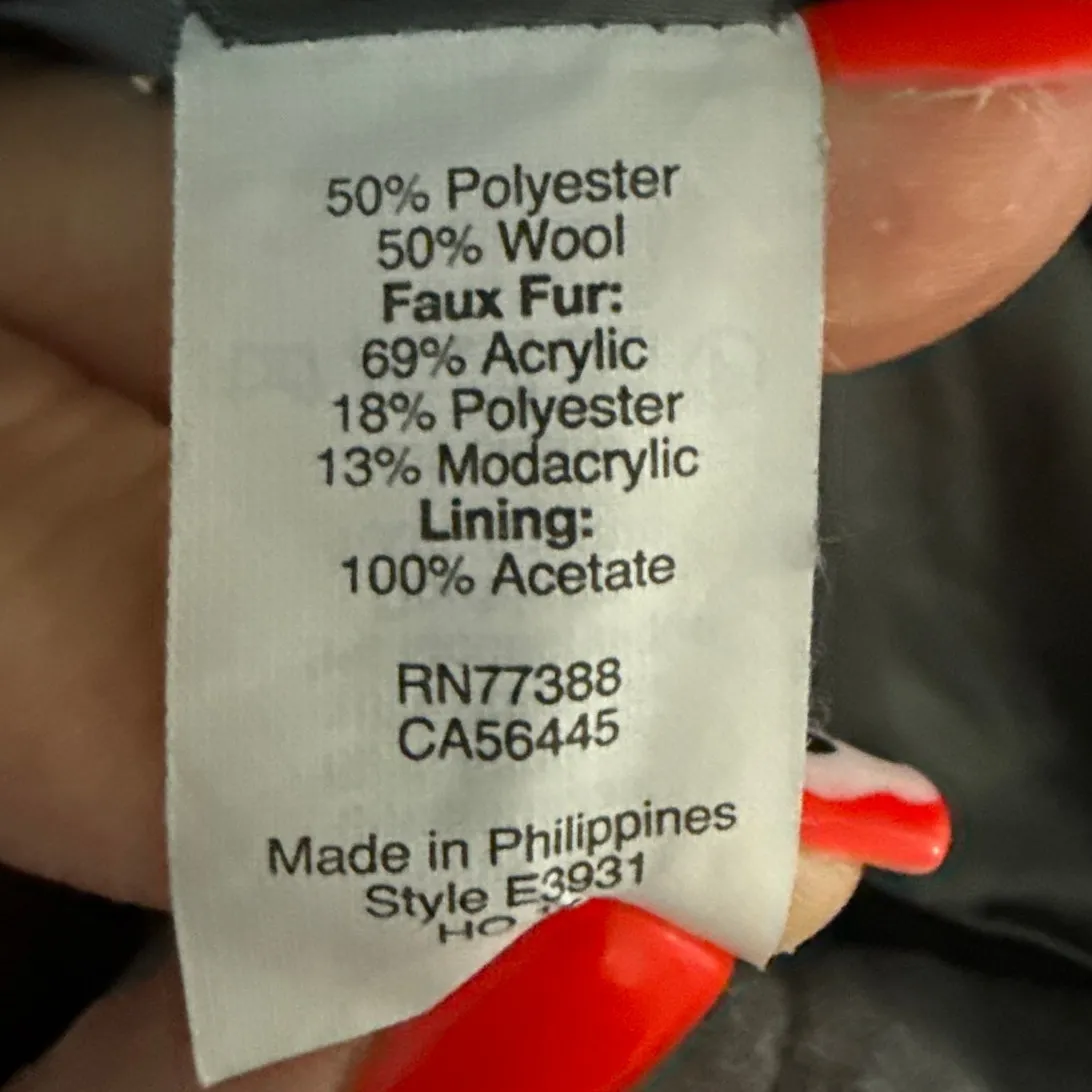 J.Crew Vail Parka Faux Fur Hooded Winter Coat Gray Size 4 - Image 13