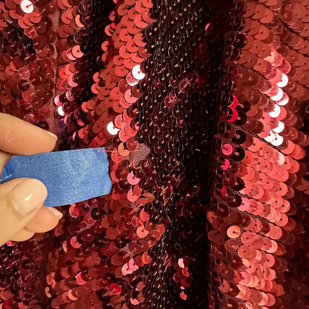 Mac Duggal 93540 Burgundy Embellished Cap Sleeve Cowl Neck Trumpet Gown 10 NWT‎ - Image 10