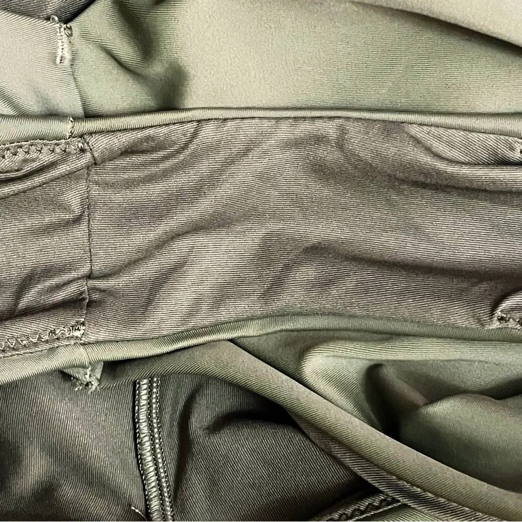 Aerie Super Scoop One Piece Swimsuit Size Large Olive Green Hi Cut Cheeky Swim - Image 12