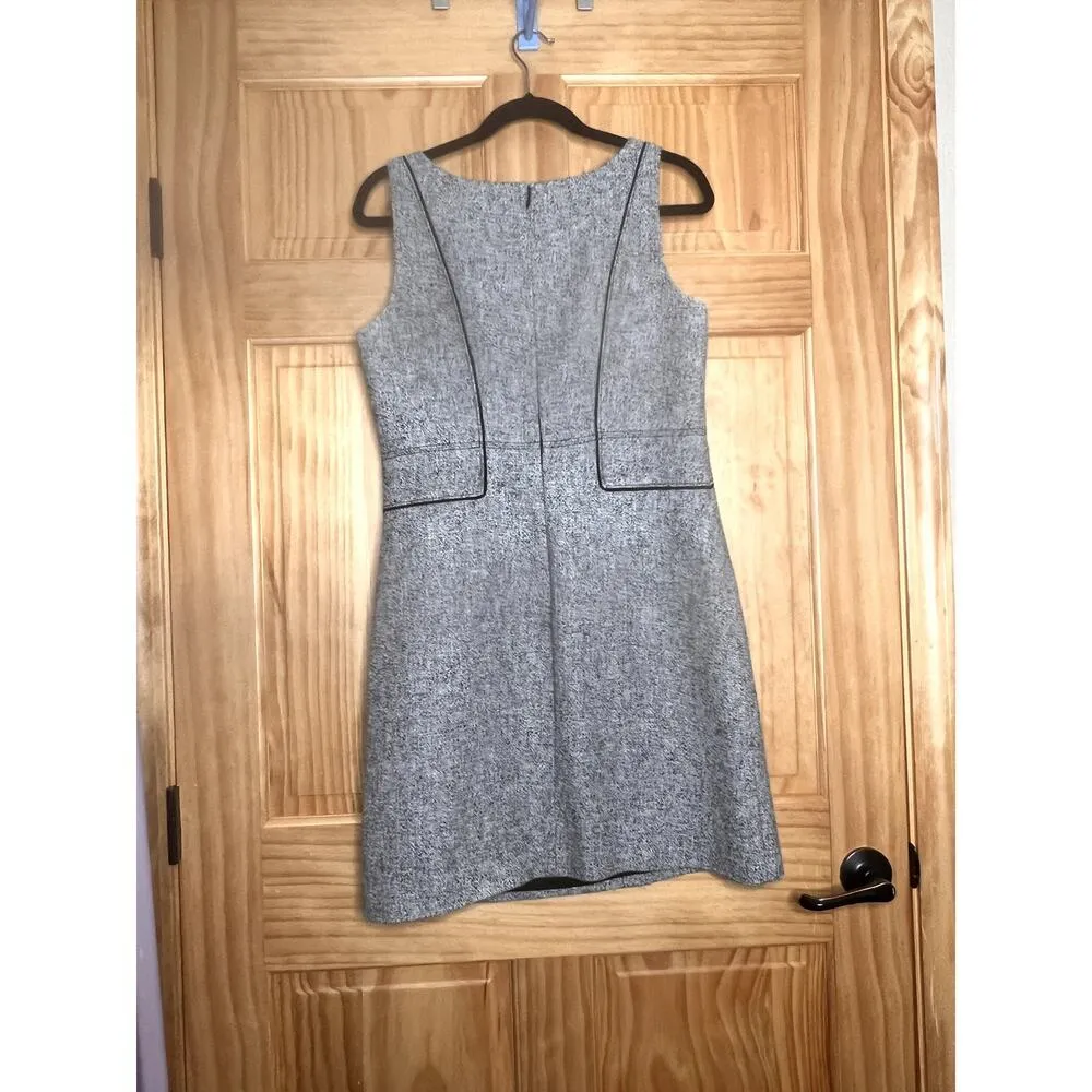 Banana Republic dress size 8 tweed grey/black Classic core,  Dark academia - Image 2