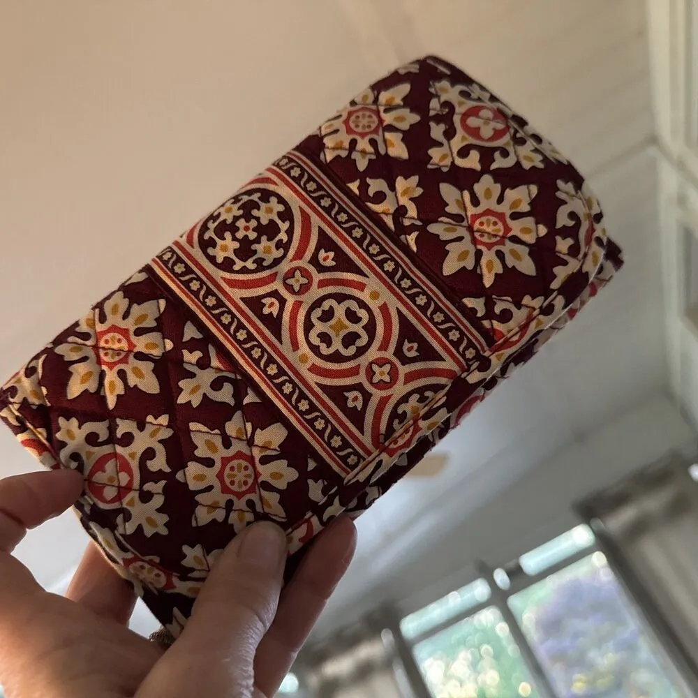 Vera Bradley Medallion Quilted Tri-Fold Wallet With Zip Pocket. Retired - Image 2