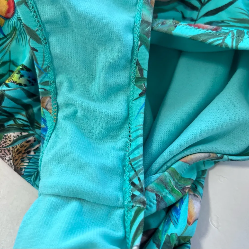 Johnny Was Taina Twist One Piece Jungle Tropical Swimsuit Sz L - Image 4