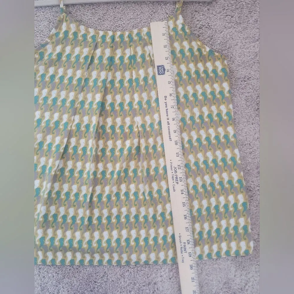 Cabi Seahorse Print Blouse Tank Top Size Small Beach Unique Cute Summer - Image 9