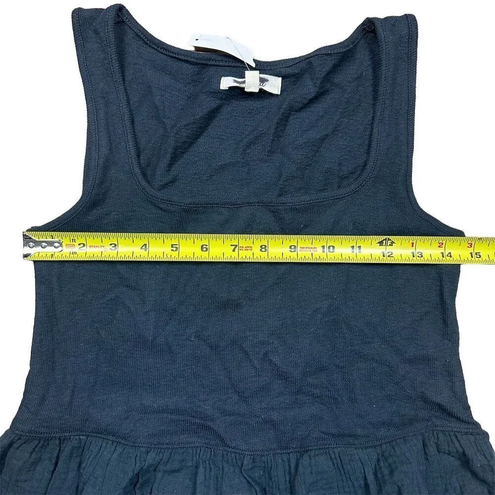 NWT Madewell Women's Black Knit Tank Midi Dress XXS Slip On Casual Basic - Image 7