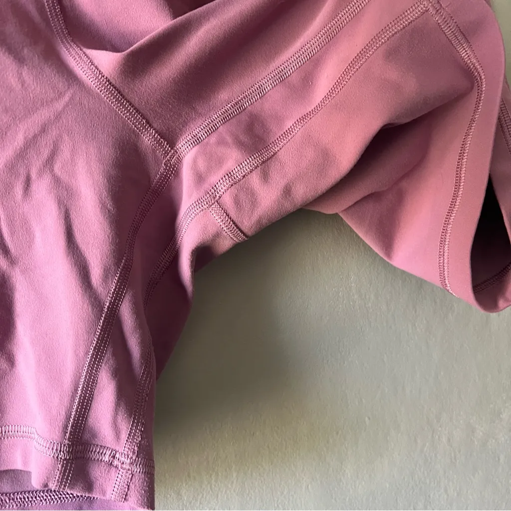 Lululemon Mauve Pink Biker Shorts Size 14 - Image 3
