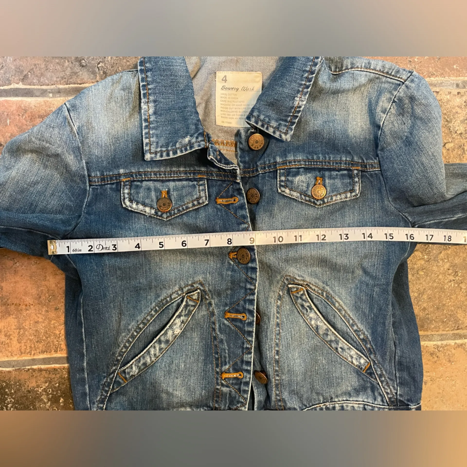 J.Crew Bowery Wash Jean Denim Jacket Size 4 - Image 8