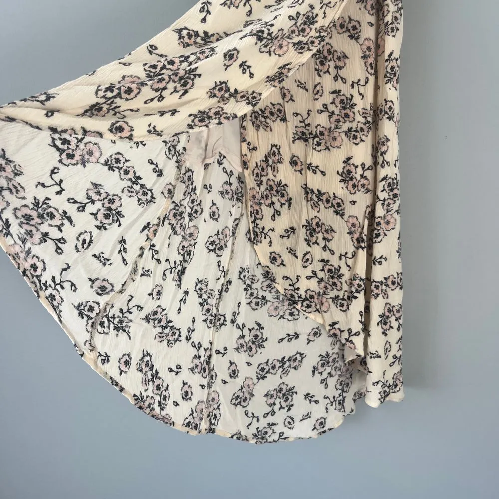 LUSH Elegant‎ Floral Maxi Skirt High-Low Hem Boho Chic Summer Beach Vacation - Image 2