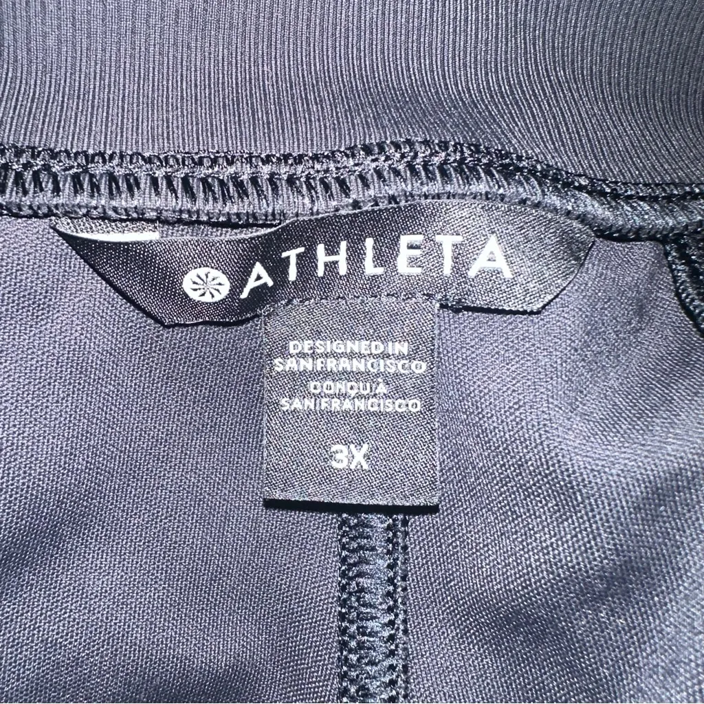 Athleta Venice Velvet Stripe Jogger Black 3X - Image 6