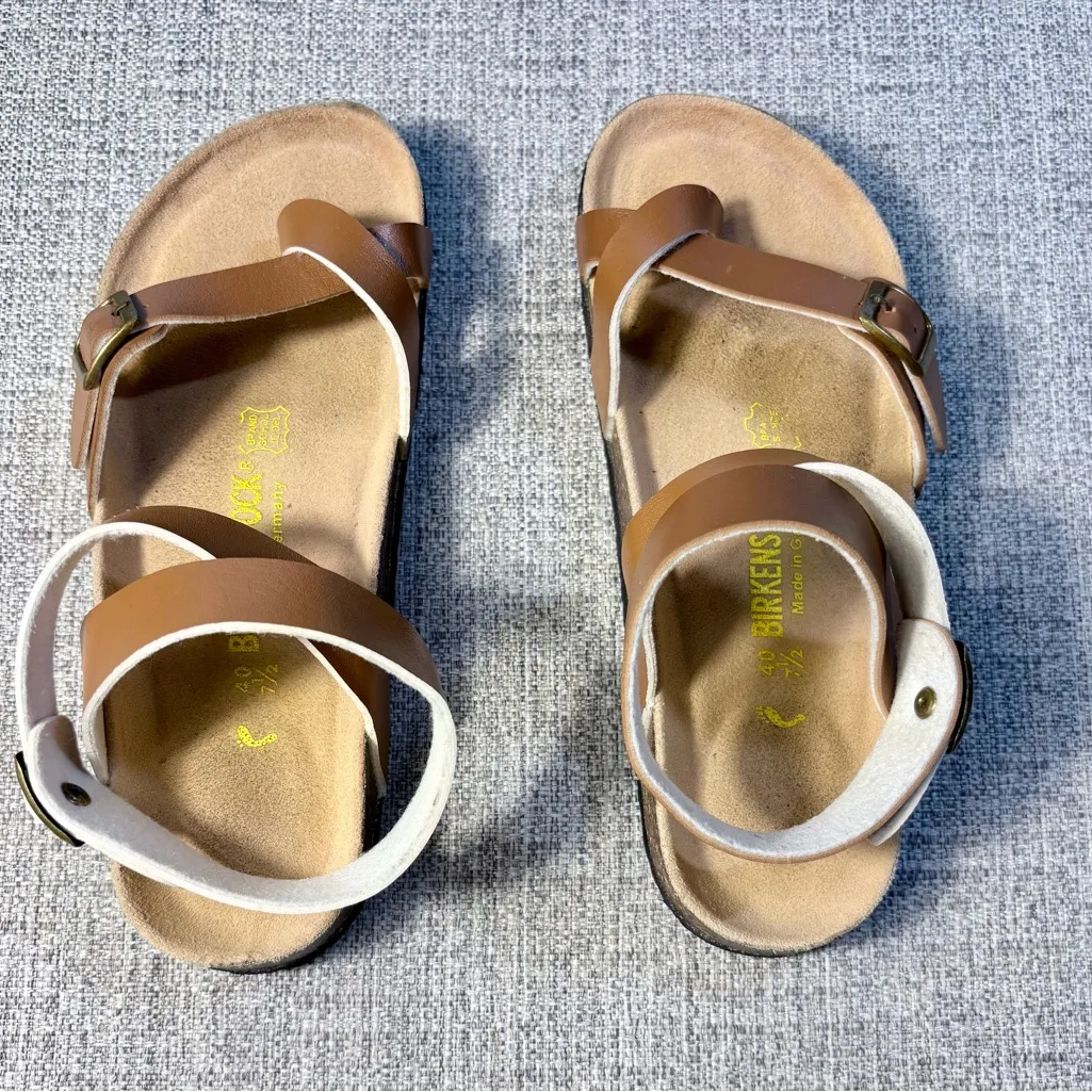 ♨️Birkenstock Yara Strappy Vegan Leather Sandals in Cognac Size 40 (9–9.5 US)🧡 - Image 7