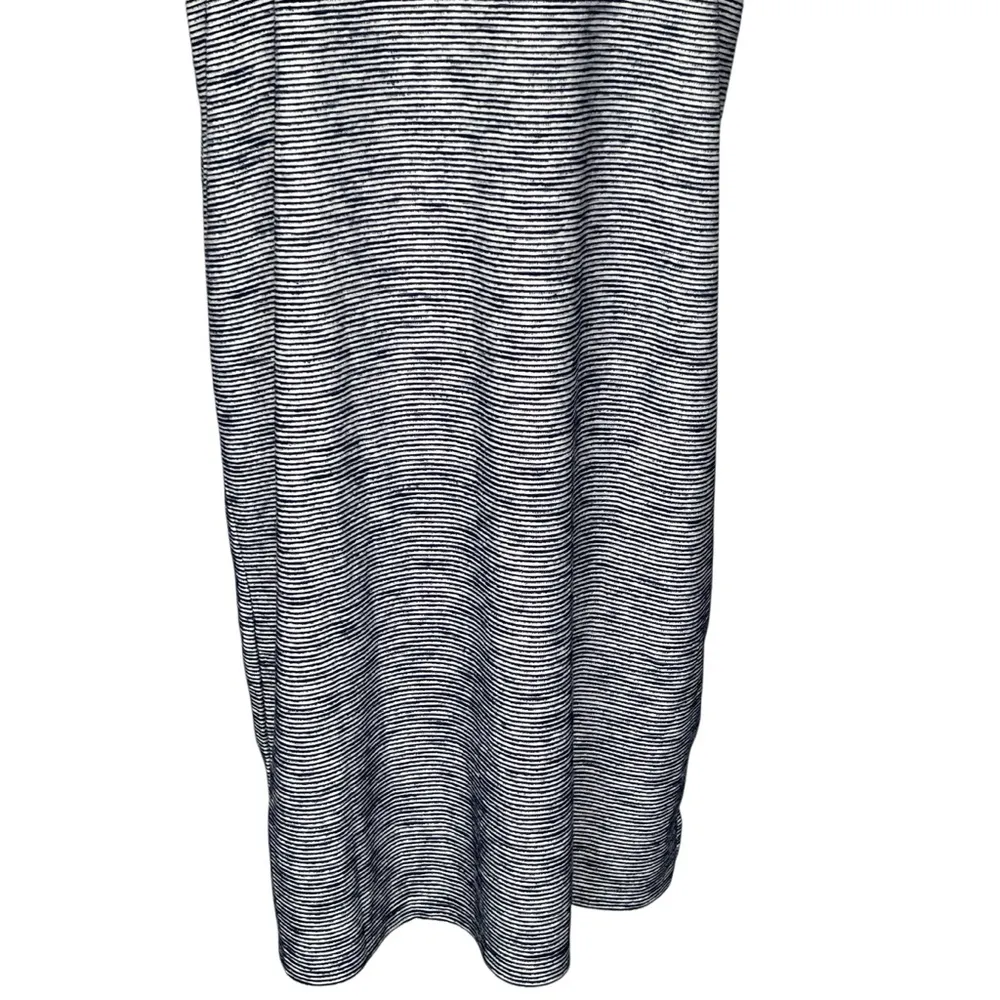 Chico’s Itsy Bitsy Texture Boat Neck Dress Women’s Size 2 Regular Size L/12 Blue - Image 6