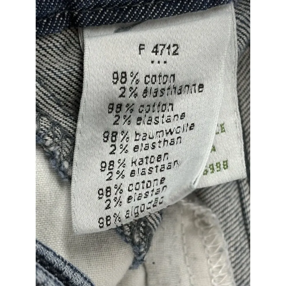 Lacoste Denim Shorts Women's 36 Jean Cuff Hem Alligator Logo France - Image 3