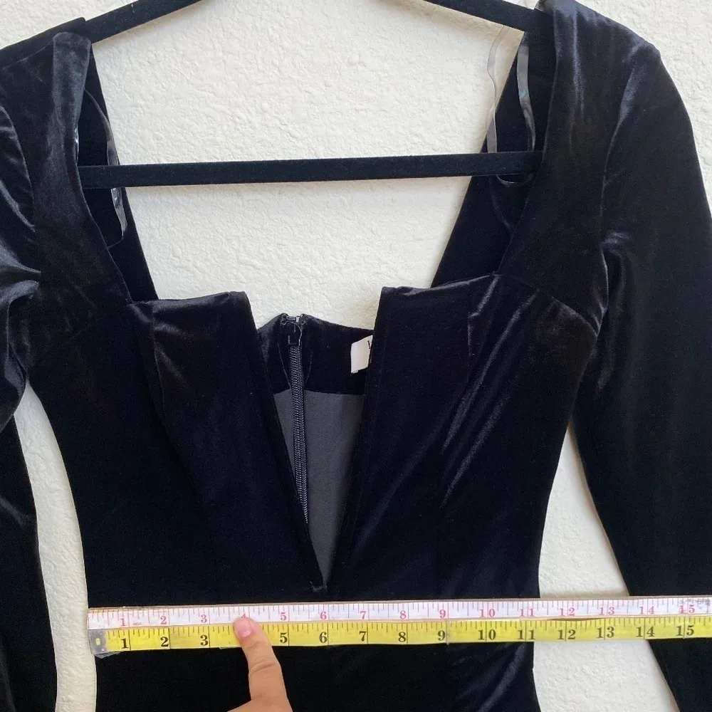 House of CB the Charlotte Plunge Maxi black Dress‎ Size XS NWOT - Image 14