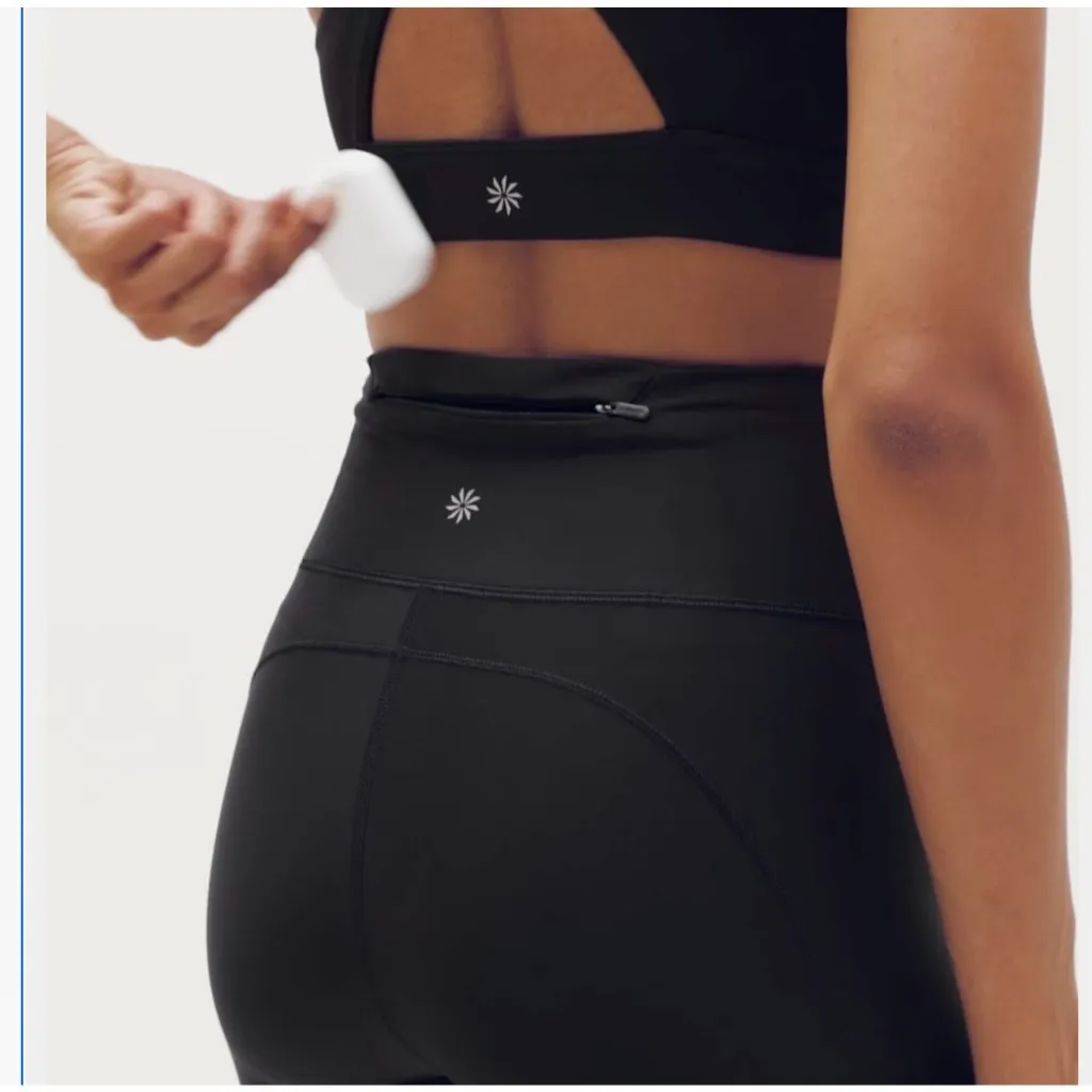 New Athleta XS Tall Pacesetter Ultra High Rise Crop Legging Black X-Small Tall - Image 5